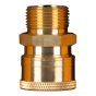 Coupler Adapter – Quick Connect – M22 – Male x Female – Brass - 3/8"
