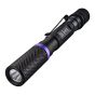 Lampe de poche, clip, noir, UV