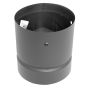 Double Wall Stove Pipe Adaptor - 1200° F - Flat Black - 6"