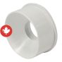 Raccord réducteur PVC-BDS E/BÂT à E/ABS, 3" x 2", mâle x femelle, blanc