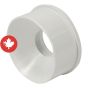 Raccord réducteur PVC-BDS E/BÂT à E/ABS, 3" x 1 1/2", mâle x femelle, blanc