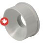 Raccord réducteur PVC-BDS E/BÂT à E/ABS, 4" x 2", mâle x femelle, blanc