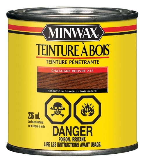 Teinture à bois, châtaigne rouvre, 236 ml