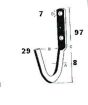 Rope Hook - 3 1/2"