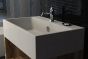 Rustik Bathroom Sink Faucet - 1 Lever - Polished Chrome - 4" Centerset