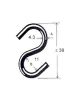Crochet en forme de S, acier inoxydable, 11 mm x 1 1/2" x 4.3 mm