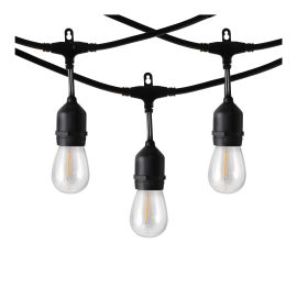 Jeu de 12 lumi&egrave;res S14 Edison DEL - Blanc chaud