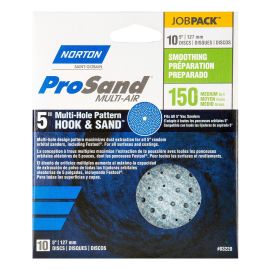 Disques abrasifs Norton ProSand "Multi-Air Cyclonic,  5'", Grain 150, 10/pqt