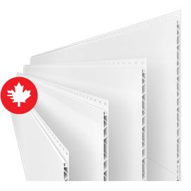 Panneau en PVC Trusscore Wall&CeilingBoard, blanc, 1/2" x 16" x 14'