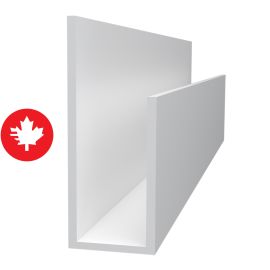 Moulure en J en PVC pour panneau Trusscore Wall&CeilingBoard, blanc, 1/2" x 10'