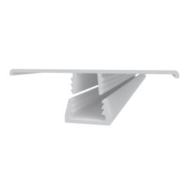 Ensemble de moulures Snap-in  (H+U) ajustables en PVC, blanc, 1/2" x 10'