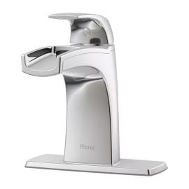 Robinet de lavabo Karci, 1 manette, chrome poli, entraxe de 4"