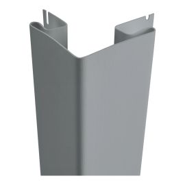 Coin ext&eacute;rieur en vinyle, &eacute;tain, 3"