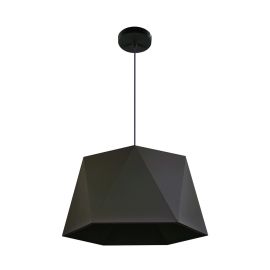 Beverly 1 Pendant Light - Black - 19.44"
