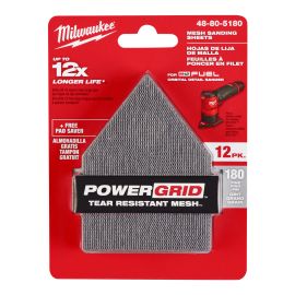 M12 Fuel Mesh Sanding Sheet - Grit 180 - 12/Pkg