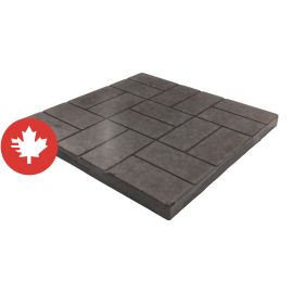 Dalle Brique, charbon, 24" x 24"