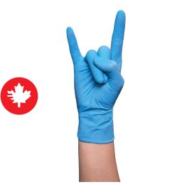 Gants de nitrile, sans poudre, 4,5 mil, bleu, 100/pqt, x-grand