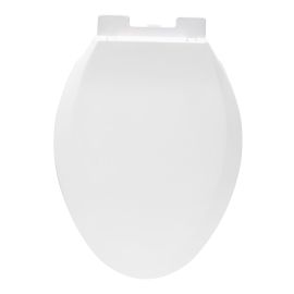 Si&egrave;ge de toilette, allong&eacute;, blanc, 44 cm x 35 cm