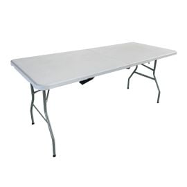 Table pliante, blanc, 6’
