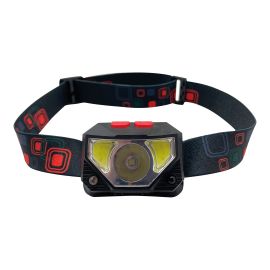 Lampe frontale DEL rechargeable, 150 lumens, noire