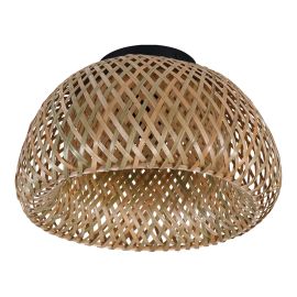 Flushmount &ndash; Bambio &ndash; Natural - 11"