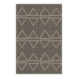 Evie Rug – Geometric Pattern – 24" x 36" – Brown