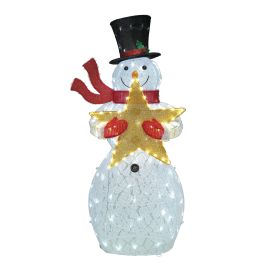 Bonhomme de neige à DEL scintillant, 52 po
