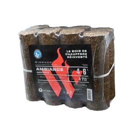 Bûches densifiées, 3 lb ch., 8/pqt