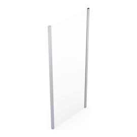 Inspiration Shower Side Panel – 36" x 78.5" – Clear Glass, Silver