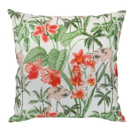 Outdoor Cushion - Flamingo Pattern - 16" x 16"
