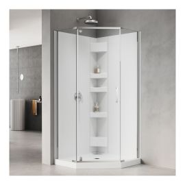 Ensemble douche Calliope, 3 mcx néo-angle, 36" x 36", chrome