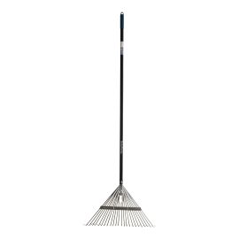 Leaf Rake - 24 Steel Tines - 65" Fibreglass Handle