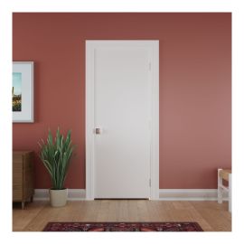Primed Hardboard Door Slab - 32" x 80" - Matte White
