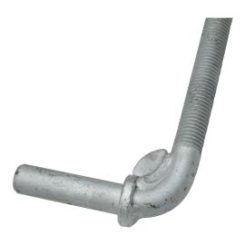 Galvanized Threaded Hinges - 3/4" Pin x 16" Strap