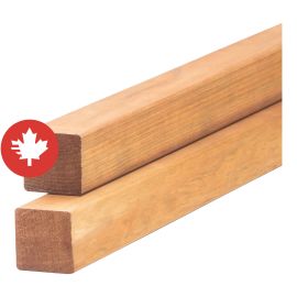 Bois traité, brun, 2'' x 2'' x 8'