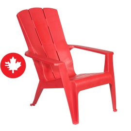Chaise Adirondack Contour, rouge