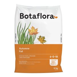 Engrais &agrave; pelouse pour l'automne 6-0-18