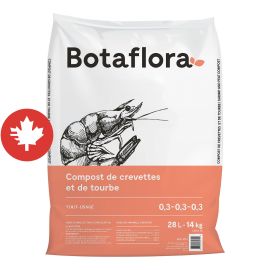 Compost de crevettes et de tourbe