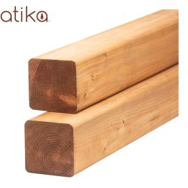 Treated Wood - Brown - 4" x 4" x 12'