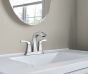 Lindor Bathroom Sink Faucet - 2 Handles - Polished Chrome - 4" Centerset