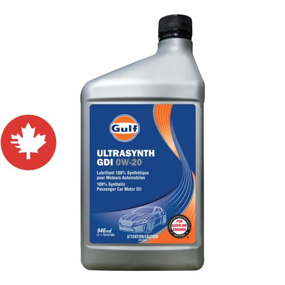 ULTRASYNTH GDI 0W-20 100% Synthetic Passenger Car Motor Oil - 946 ml