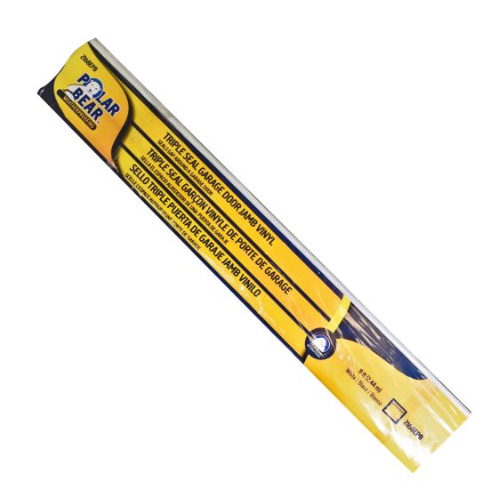 Triple Seal Garage Door Jamb - White Vinyl - 8'