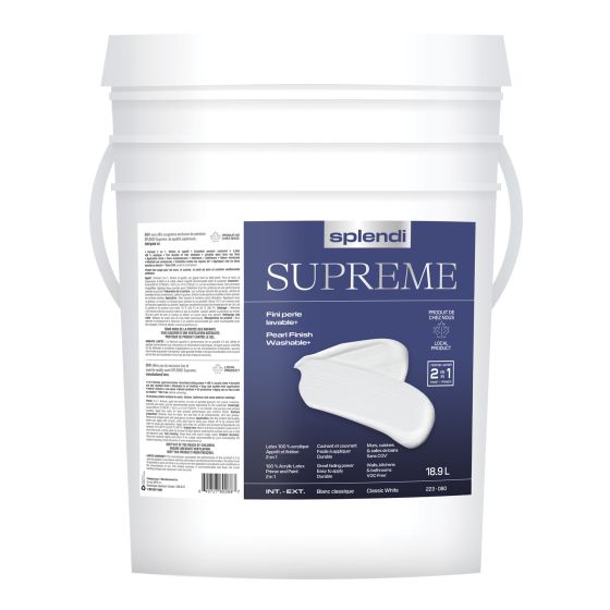 Peinture SPLENDI Supreme, Perle, Blanc, 18.9 l