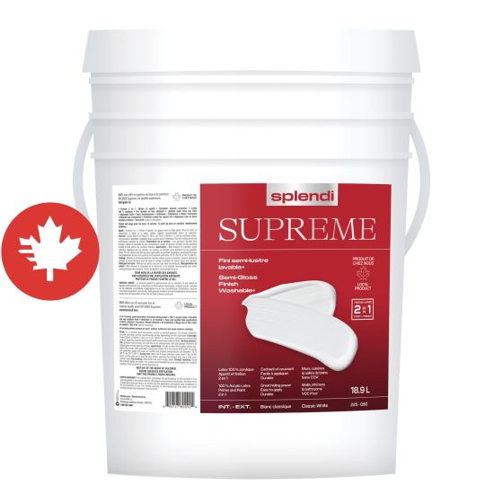 Paint SPLENDI Supreme - Semi-Gloss - White - 18.9 l