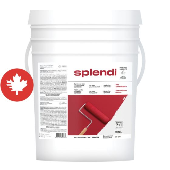 Paint SPLENDI - Semi-Gloss - White - 18.9 l