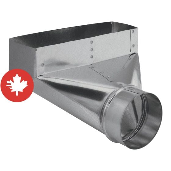 Sortie angulaire, 2 1/4" x 10" x 5"