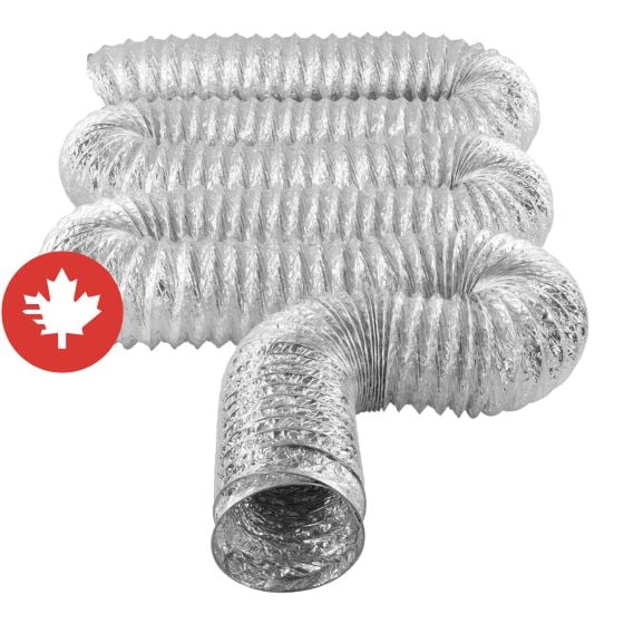 Flexible Foil Dryer Duct - Aluminum - 4" x 25'