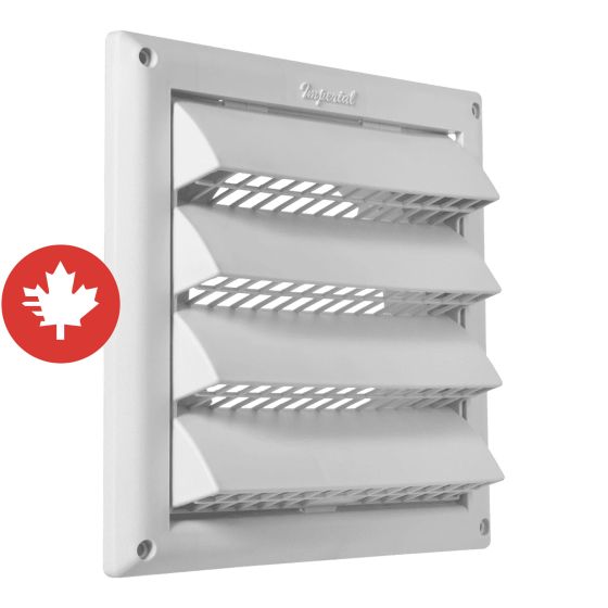 Intake Cap with Plastic Screen - White