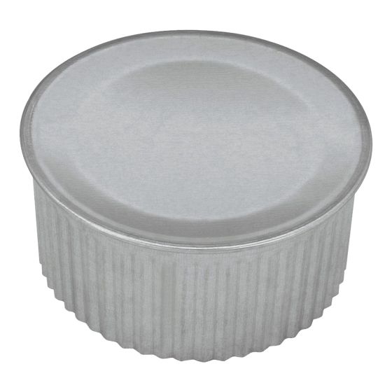 Bouchon rond plissé, 7"