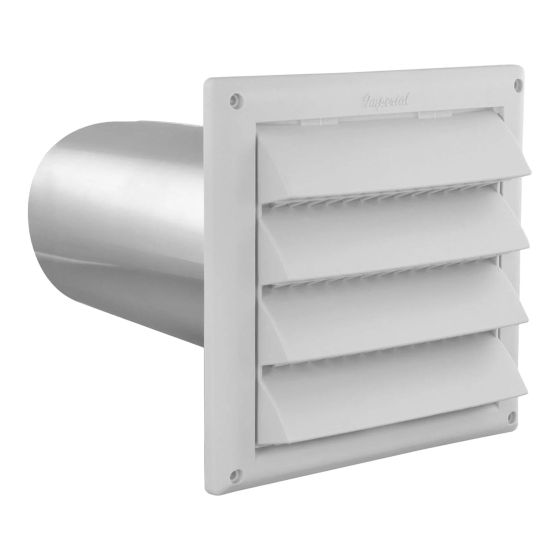 Intake Hood - White - 4"